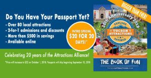 $20 for 20 days -- Tucson Passport