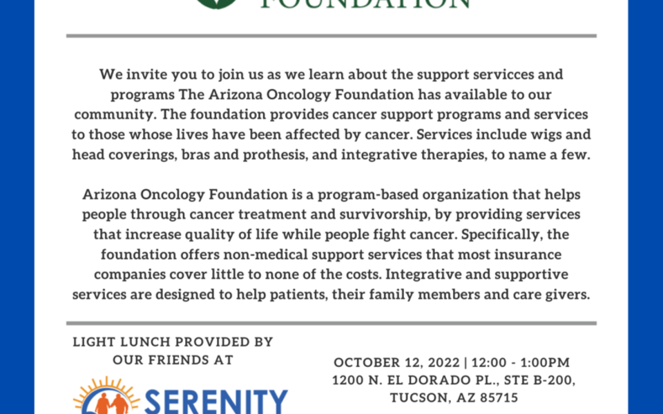 Resource Presentation: The Arizona Oncology Foundation