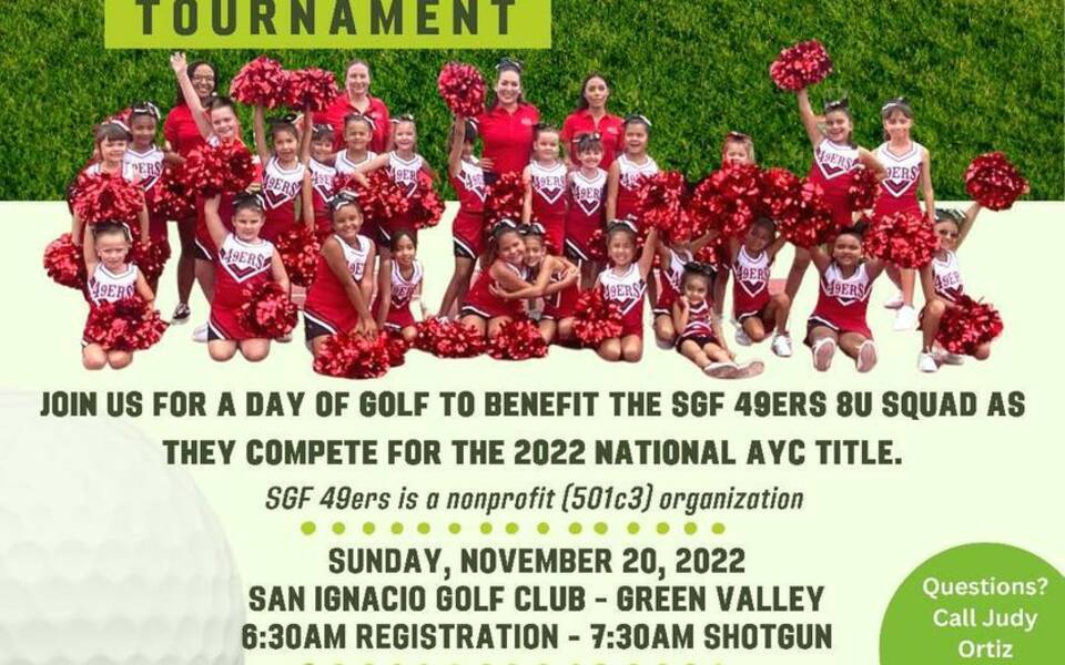 Sahuarita 49ers Cheer Golf Tournament Tucson Attractions