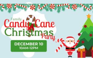 Family Candy Cane Christmas Party