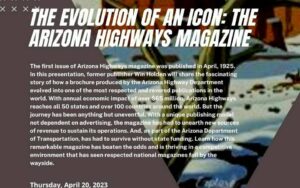 The Evolution of an Icon - Arizona Highways Magazine with Win Holden