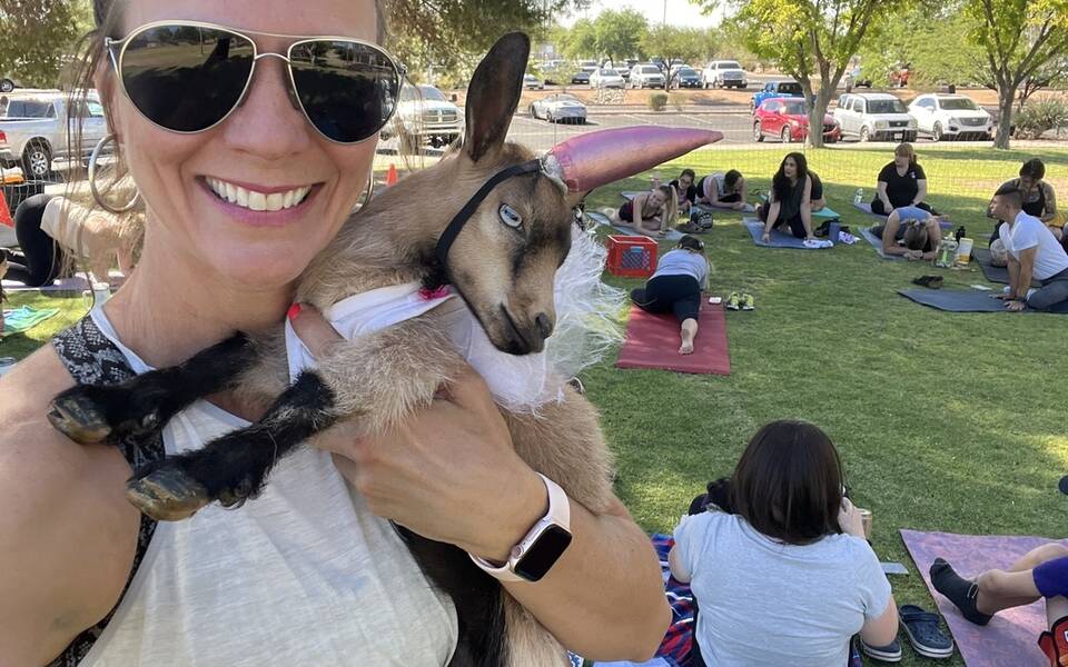 Saturday Goats of Tucson Yoga 8am Udall Park