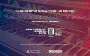 “Celebrating Women in Jazz” – Studio Jazz Ensemble featuring Guest Vocalist