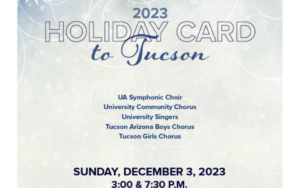 Holiday Card to Tucson Concert